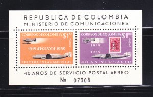 Colombia C349 Set MNH Planes (A)