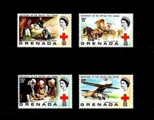 GRENADA - 1970 - QE II - BRITISH RED CROSS - CENTENARY - MINT - MNH SET!