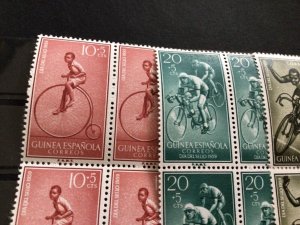 Spanish Guinea 1959 Cycling mint never hinged stamps A11282