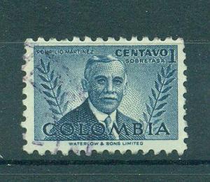 Colombia sc# 598 used cat value $.25