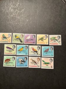 Stamps Gambia Scott# 193-205 never hinged