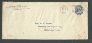 1914 Official Business Dept Of Interior For Indian Affairs