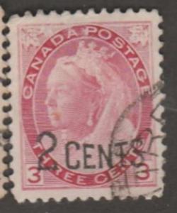 Canada Scott #88 Stamp - Used Single