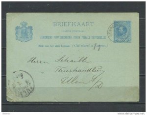 Netherlands 1888 Postal Stationary Card  (Briefkaart)