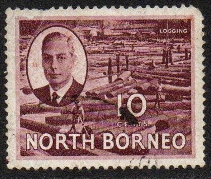 North Borneo Sc #250 Used