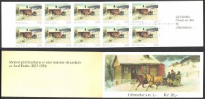 Norway Sc# 831a MNH Complete Booklet 1983 2k Christmas