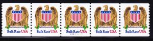 US 2602 MNH 1991 10¢ Bulk Rate USA Eagle and Shield PNC 5 Plate #A1011101011
