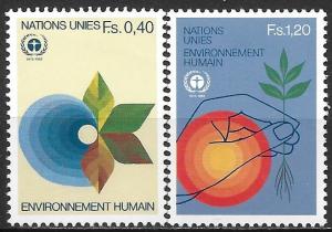 UN Geneva 107-8 Human Environment set MNH