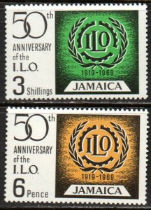 Jamaica Sc #274-275 MNH