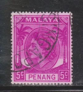 MALAYA PENANG Scott # 32 - Used - QEII Definitive