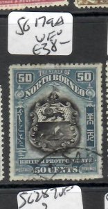 NORTH BORNEO  ARMS  50C   SG 179A   VFU       PP0515H