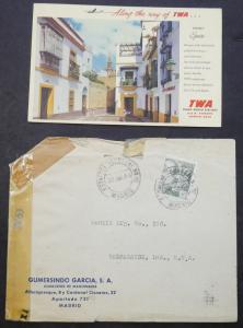 EDW1949SELL : SPAIN Interesting group of 13 covers or Post Cards.