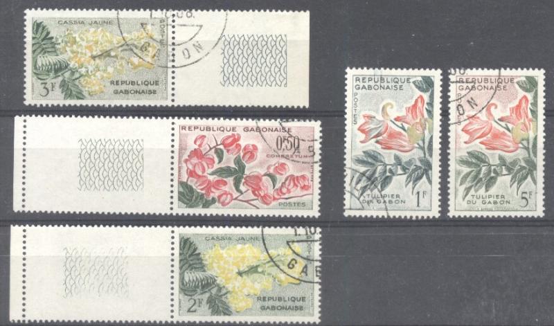 Gabon 1961 Flowers, used       G.117