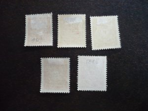 Stamps - Algeria - Scott#J35-J37,J39,J43-Mint Hinged & Used Part Set of 5 Stamps