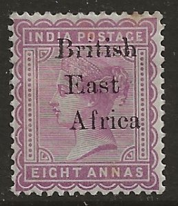British East Africa 64  1895 8 annas   fine mint hinged