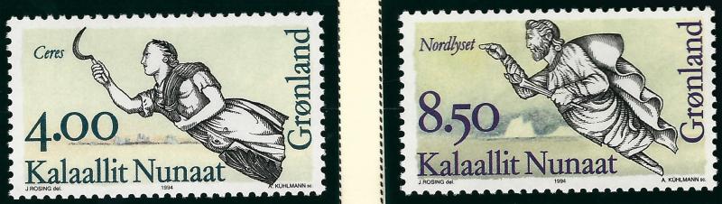 Nice Greenland #273-274 MNH VF...Kalaallit is Hot now!