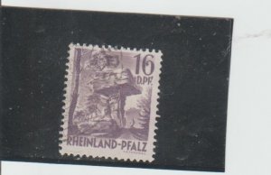 Germany  Scott#  6N22  Used  (1947 Rhine Palatinate)