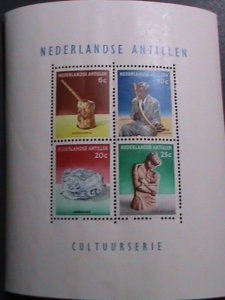 NEDERLAND ANTILLES-1962-SC#279a CULTURAL SCULPTURES-MNH S/S-VERY FINE