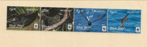 TONGA-NIUAFO'OU Sc 271-74 NH issue of 2012 - STRIP - BIRDS - WWF