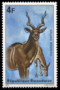 Rwanda 618, MNH, Greater Kudu Antelopes