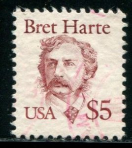 2196 US $5 Bret Harte, used