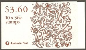 AUSTRALIA Sc# 1159a MNH FVF Booklet Complete Christmas 1989