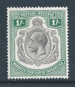 Tanganyika #39 MH 1sh King George V Defin.