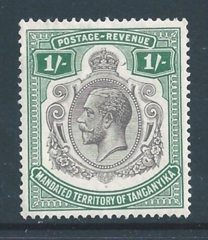 Tanganyika #39 MH 1sh King George V Defin.