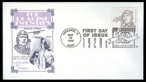 #3184m Lindbergh Flies Atlantic Artmaster FDC