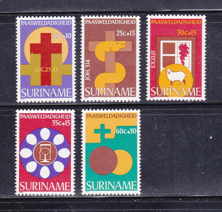 Surinam B246-B250 Set MNH Easter