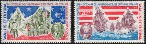 WALLIS & FUTUNA 1976 American Bicentennial; Scott 187-88; MNH