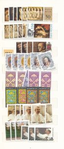 VATICAN 1970s/80s Religion Pope John Paul Art Birds MNH (Apx 220 Items) AGA081