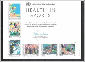 UN New York #SC34 Sports Health Souvenir Card