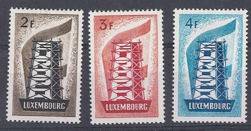 Luxembourg 1956 Europa sg609-11 fresh mm, small hinge thins cat £460 [ref 274/ 