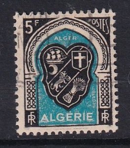 Algeria  #221   used   1947  Arms 5fr