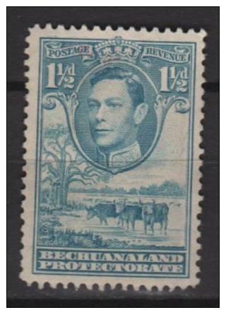 Bechuanaland 1938  Scott 126 MH no gum - 1.1/2p, George VI 