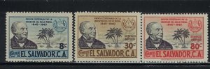 Salvador 586; C69-70 MH 1940 set (an4437)