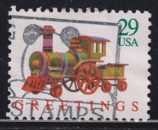 United States 2713 Early Wooden Toy Train 1992