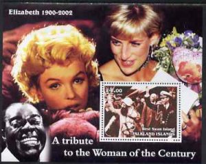 WEST SWAN ISLAND - 2002 - Queen Mother #1 - Perf Souv Sheet -M N H-Private Issue