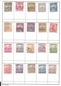 HUNGARY #Z12 Mixture Page of 20 stamps.  Collection / Lot