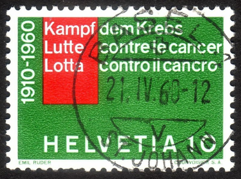 1960, Switzerland 10c, Used, Sc 378
