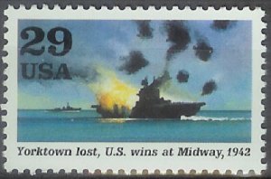 2697g WWII Yorktown Lost MNH single