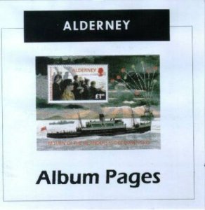 Alderney - CD-Rom Stamp Album 1983-2021 Color Illustrated Album Pages