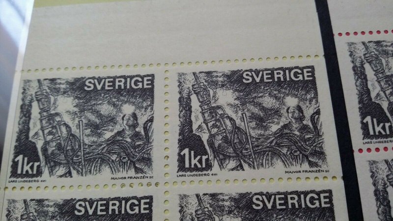 H235 A+B Sweden 1970 Scott # 867 - 868 MNH stamp booklets Miner Mining Industry 