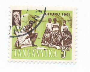  Tanganyika 1961 Scott 45 used - 5c, Teacher, Independence