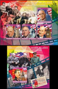 MADAGASCAR 2016 WORLD WAR II YALTA CHURCHILL STALIN ROOSEVELT [#1627P]