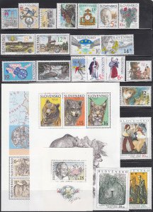 SLOVAKIA MNH Complete Year sets 2001