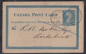 Canada - Aug 1881 Halifax, NS Duplex Cancel on Domestic Card