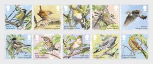 GREAT BRITAIN  2017 SONGBIRDS SET 8V. SG 3948-57