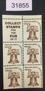 US STAMPS #1595d MINT OG NH BOOKLET  LOT #31855